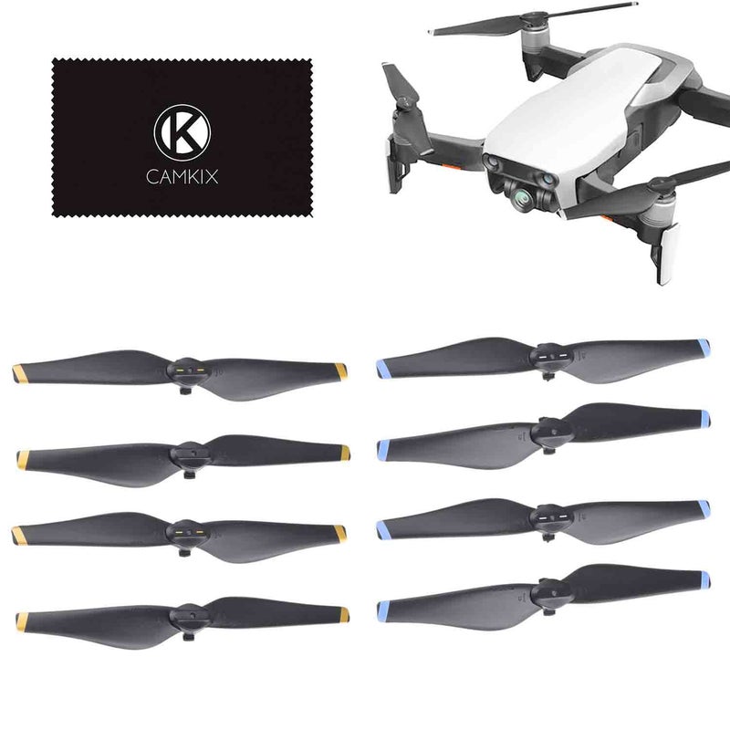 CamKix Replacement Propellers Compatible with DJI Mavic Air - 4 or 8 Blades (Black) (2 Sets of 8 Blades) - Image 5